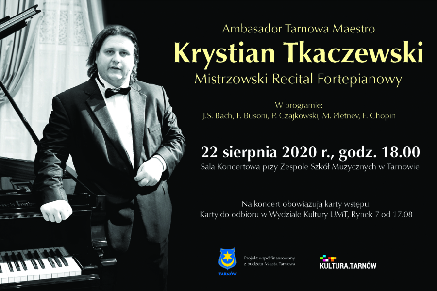 Plakat recitalu Krystiana Tkaczewskiego